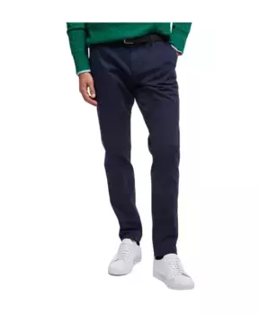 Очень облегающие брюки чиносы Soho из хлопкового твила Brooks Brothers, синий