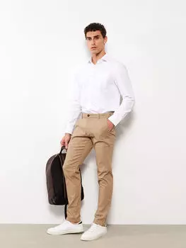 Очень облегающие мужские брюки чинос из габардина LCWAIKIKI Classic