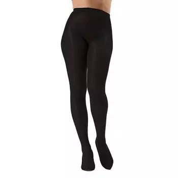 Очень широкие плоские трикотажные колготки королевского размера MeMoi, черный