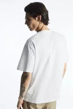 Очень свободная футболка H&M, белый