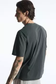 Очень свободная футболка H&M, черный
