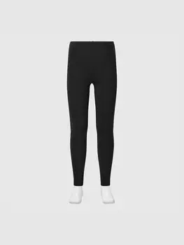 Очень теплые хлопковые леггинсы Heattech Uniqlo, цвет 09 черный
