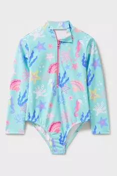 Очень тонкий купальник из полиэстера радужного цвета Crew Clothing Company, черный