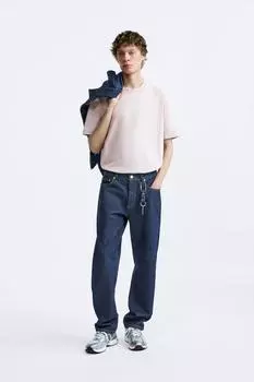 Очень тяжелая футболка ZARA, пыльно-розовый