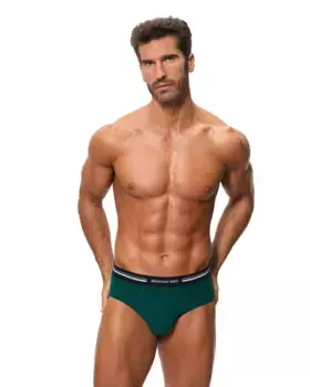 Очень удобные мужские трусы из эластичного хлопка Abanderado, зеленый