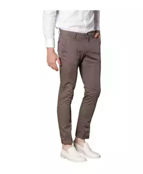 Очень узкие брюки чиносы из эластичного габардина Mason'S, коричневый