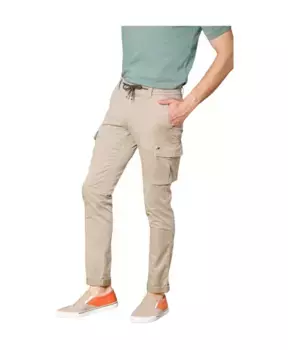 Очень узкие брюки карго из хлопкового тенселя Mason'S, бежевый