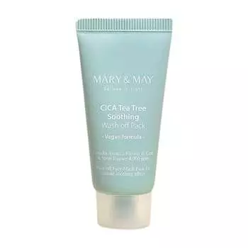 Очищающая маска, 30 г Mary&May, CICA TeaTree Soothing Washing Off Pack, Mary & May