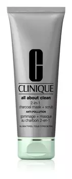 Очищающая маска для лица Clinique All About Clean 2-in-1 Charcoal Mask + Scrub