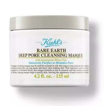Очищающая маска для лица rare earth deep pore cleansing masque Kiehl'S, 125 мл