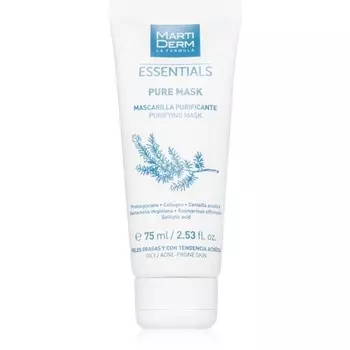 Очищающая маска MartiDerm Essentials, уменьшающая выделение кожного сала и сужающая поры 75 мл