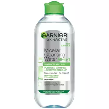Очищающая мицеллярная вода Skin Naturals для комбинированной и чувствительной кожи (400 мл) Garnier