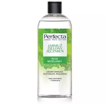 Очищающая мицеллярная жидкость из капусты и зеленого ячменя, 400 мл Perfecta