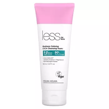 Очищающая пенка CICA Holika Holika Less On Skin успокаивающая покраснения, 150 мл