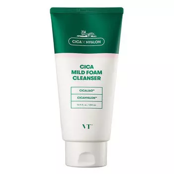 Очищающая пенка для лица, 300мл VT Cosmetic, Cica Mild Foam Cleanser, VT Cosmetics