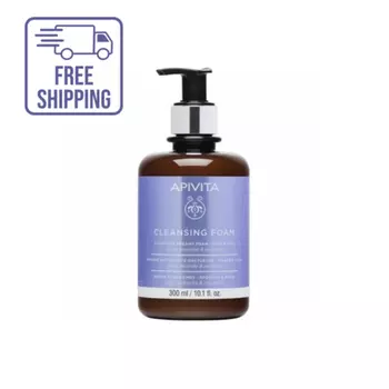 Очищающая пенка для лица и глаз Apivita, 300 мл