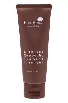 Очищающая пенка для лица Pureheals Black Tea Kombucha, 100 мл