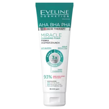 Очищающая пенка для умывания лица, 140 мл Eveline Cosmetics 3Xacid