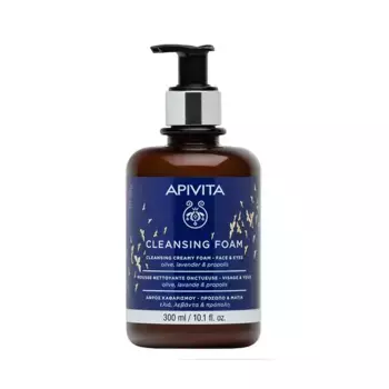 Очищающая пенка-крем Cleansing Foam Apivita, 300 ml