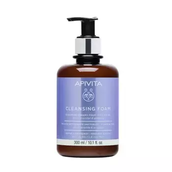Очищающая пенка-крем для лица и глаз Espuma Limpiadora Apivita, 300 ml