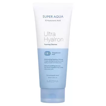 Очищающая пенка Missha Super Aqua Ultra Hyalon, 200 мл