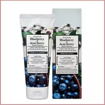 Очищающая пенка с экстрактом черники и ягод асаи, 100 мл Deoproce, Grace Day