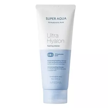 Очищающая пенка Super Aqua Ultra Hyalron, 6,76 жидких унций, Missha
