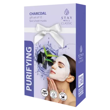 Очищающая угольная маска для лица, 10 шт./1 упаковка. Stay Well Purifying
