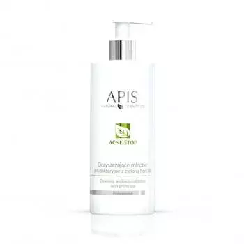 Очищающее антибактериальное молочко с зеленым чаем 500мл APIS, Acne-Stop, APIS Professional