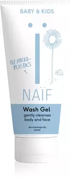 Очищающее детское и детское очищающее средство для тела и лица Naif Baby & Kids Wash Gel, 200 ml