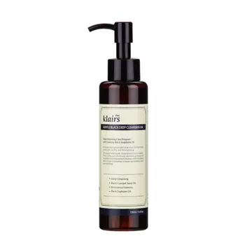 Очищающее масло для лица, 150 мл Dear Klairs Gentle black deep cleansing oil