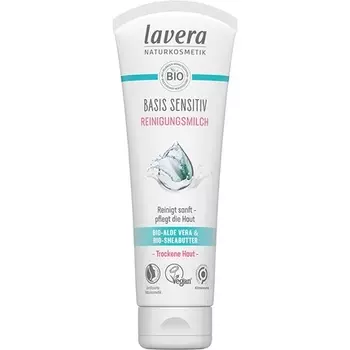 Очищающее молочко Basis Sensitiv с органическим алоэ вера и маслом ши для сухой и чувствительной кожи 2х125мл, Lavera