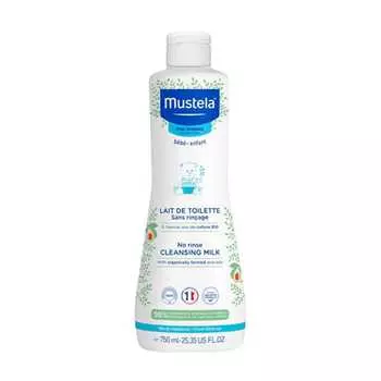 Очищающее молочко для лица и области подгузников 750 мл Mustela