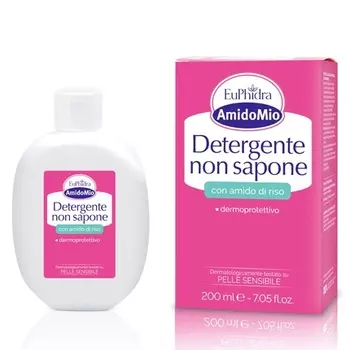 Очищающее средство без мыла с рисовым крахмалом 200 мл Amido Mio