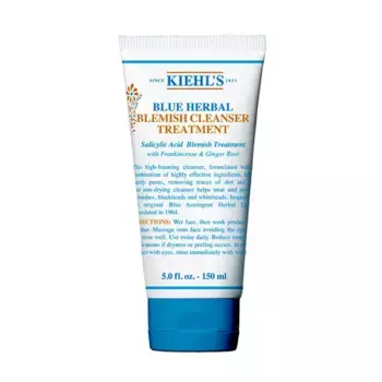 Очищающее средство для лица с салициловой кислотой Blue Herbal Gel Cleanser Kiehl'S, 150 ml