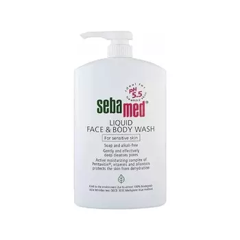 Очищающее средство Sebamed Cleansing Liquid для лица и тела, 1000 мл