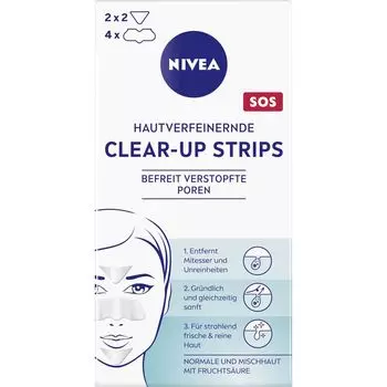 Очищающие очищающие полоски для лица NIVEA, 1 шт.