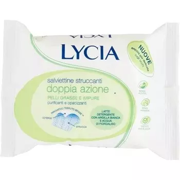 Очищающие салфетки для снятия макияжа для жирной кожи, 20 шт., Lycia
