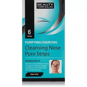 Очищающие угольные полоски для глубокого очищения пор носа, Beauty Formulas