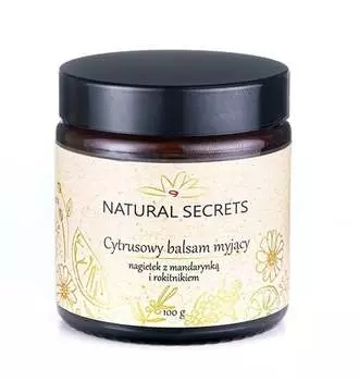 Очищающий бальзам «Цитрусовая календула» с мандарином и облепихой. Natural Secrets