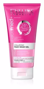 Очищающий гель 3-в-1 с гиалуроновой кислотой Eveline Cosmetics FaceMed+