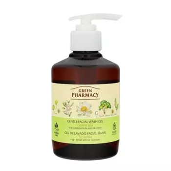 Очищающий гель для лица Green Pharmacy с зеленым чаем для комбинированной кожи Elfa Pharm