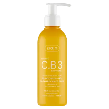 Очищающий гель для лица на каждый день Ziaja Witamina C.B3, 190 мл