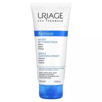 Очищающий гель-крем Uriage Xemose Gentle Cleansing Syndet без отдушек, 200 мл