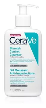 Очищающий гель против несовершенств кожи от прыщей CeraVe Blemish Control