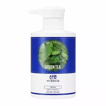Очищающий крем для лица Daily fresh crema limpiadora t verde Holika holika, 430 мл