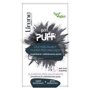 Очищающий пилинг-пудра бамбуковый уголь + вулканическая глина 7г Lirene Peel Puff