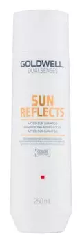 Очищающий питательный шампунь для волос, подвергшихся вредному воздействию солнечных лучей. Goldwell Dualsenses Sun Reflects