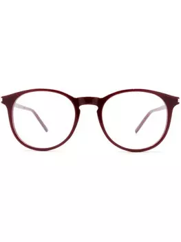 Очки 106 в круглой оправе Saint Laurent Eyewear, красный
