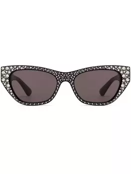 Очки Alexander McQueen Eyewear, черный